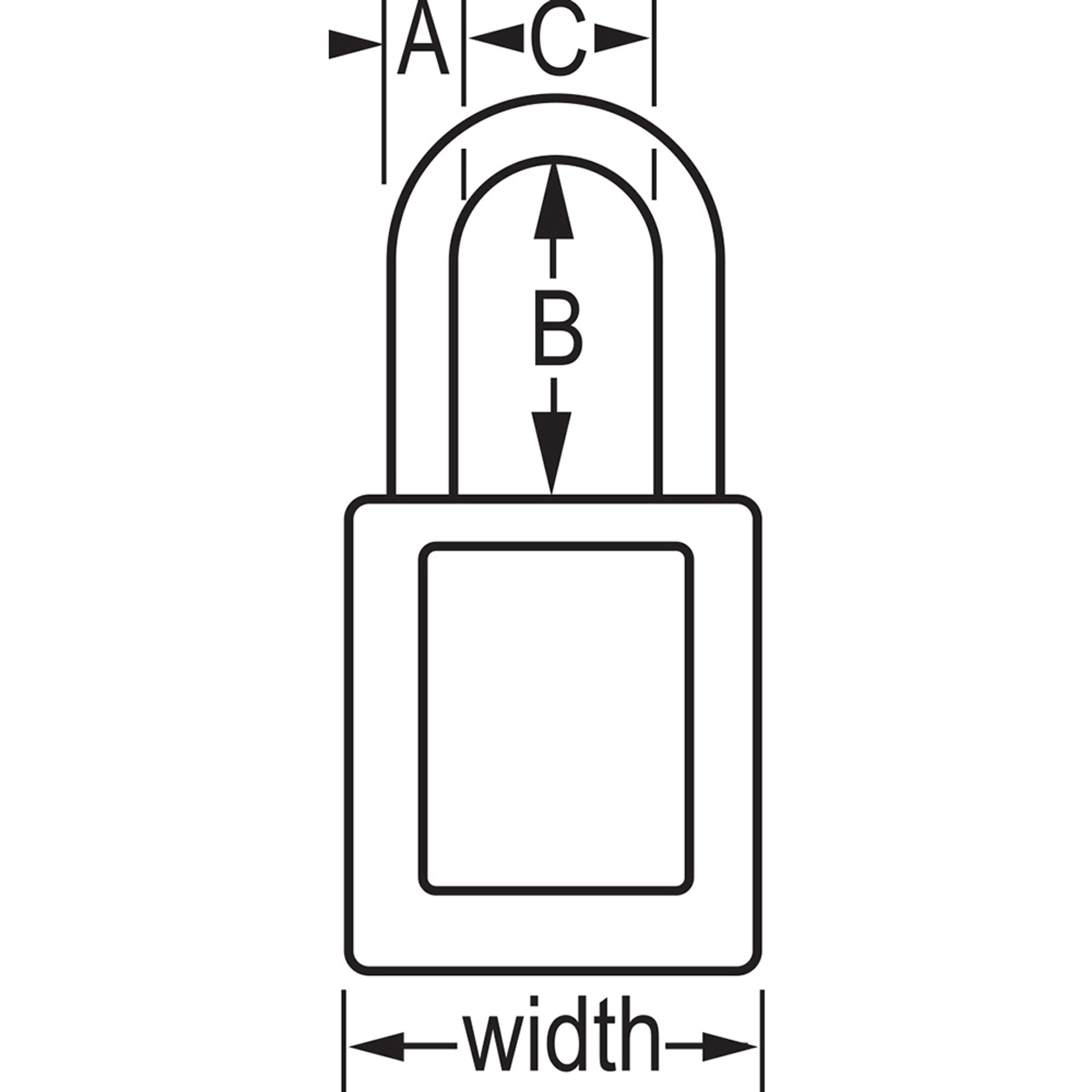 Master Lock 410RED Zenex Thermoplastic Safety Padlock - Box/6
