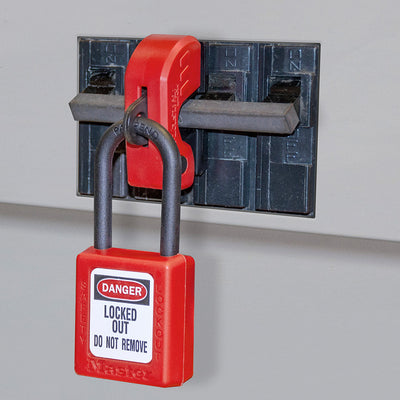 Masterlock Grip Tight Plus Circuit Breaker Lockout Device Miniature Circuit Breakers (120/240 V) Box of 6 - S3821