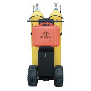 Air Systems 2 Bottle Air Cart With Electronic Low Pressure Alarm 4500 PSI No Cylinders MP-2300HNB