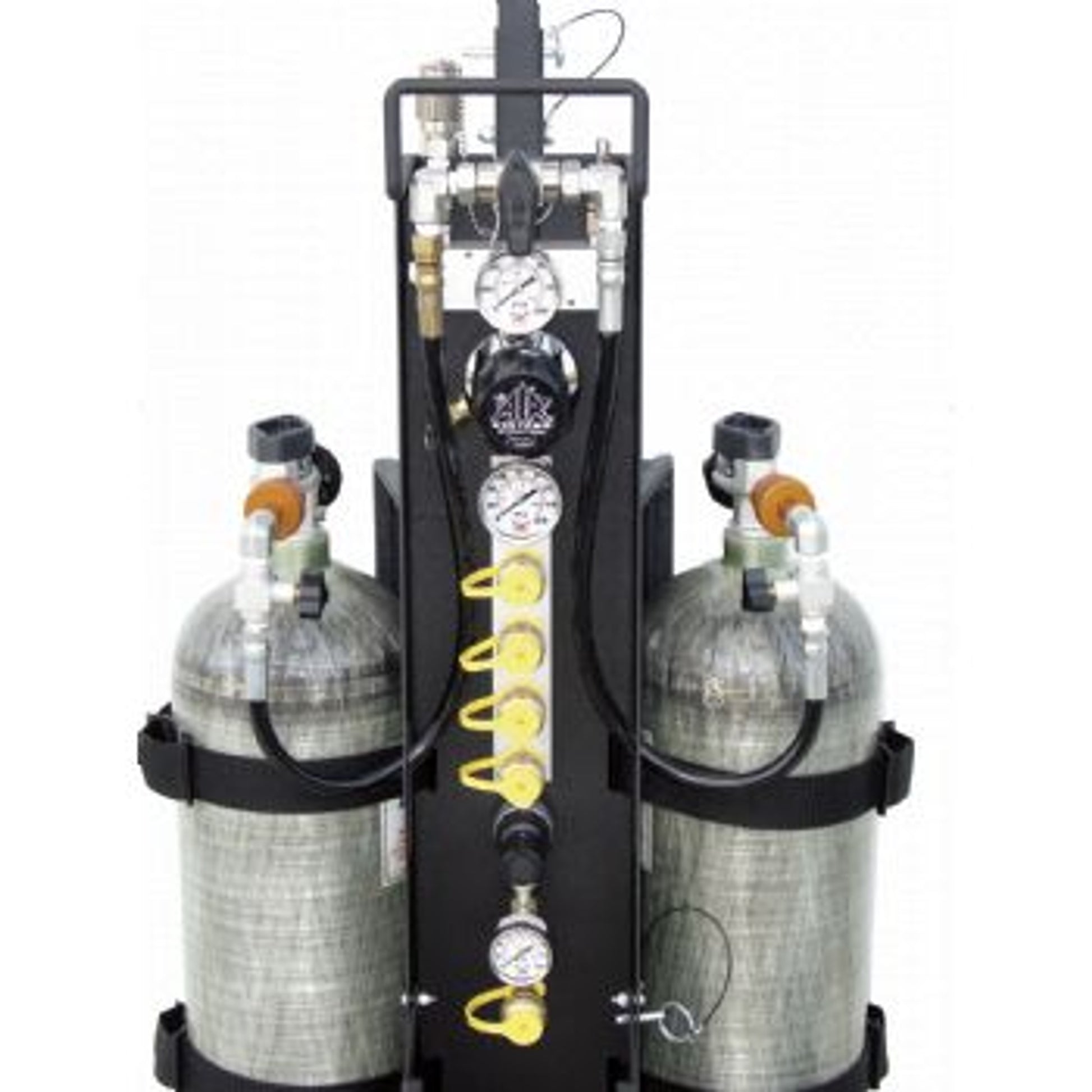 Air Systems MULTI-PAK 2 Cylinder Rescue Cart 4500 PSI 4 Outlets MP-4R