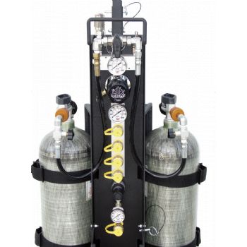 Air Systems MULTI-PAK 2 Cylinder Rescue Cart 4500 PSI 4 Outlets MP-4R