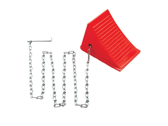 Economy Wheel Chock Loading Dock Chain Kit W/ Hardware - 12' Length - 2/0 (3.4Mm) - 225 Lb Load Rating - MS1602-1-12