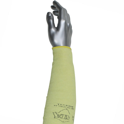 Kut Gard Cut Resistant Sleeve 2-Ply ATA Blended w/Sta-COOL Liner - Yellow - 200/EA - 330-WC-MSATACM2X2.5-18