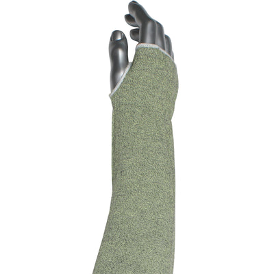 Kut Gard Single-Ply ATA Hide-Away Blended Sleeve w/Thumb Hole - Extra Wide - Green - 20/EA - 330-WC-MSATAHA13EW-20T