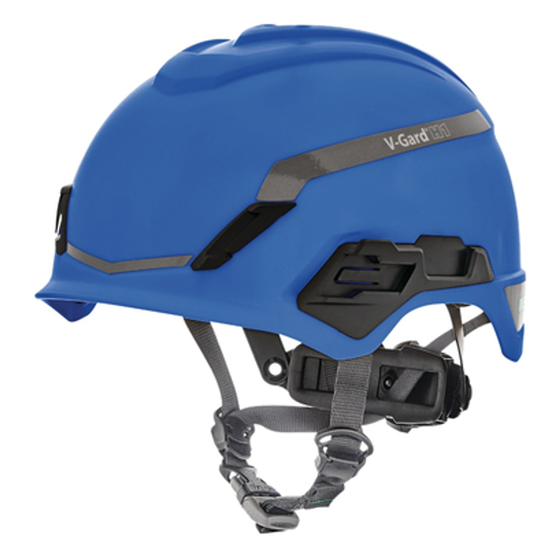 MSA V-Gard H1 Safety Helmet - Tri-Vent - Blue - Fas-Trac III Suspension - 10194793