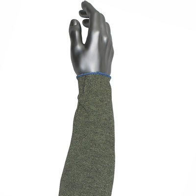 Kut Gard Cut Resistant Sleeve Single-Ply ATA Hide-Away Blended - Extra Wide - Green - 144/EA - 330-WC-MSHA13J-18