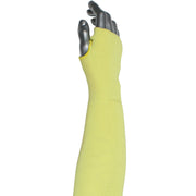 Kut Gard Cut Resistant Sleeve 2-Ply Aramid w/Thumb Hole - Yellow - 200/EA - MSK-T