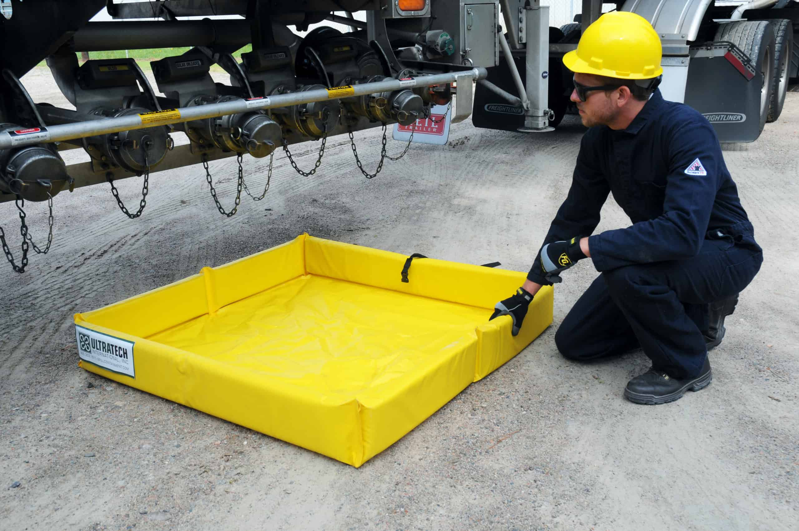 UltraTech International Ultra-Mini Foam Wall Berm 6' x 6' x 6" Yellow - 8847
