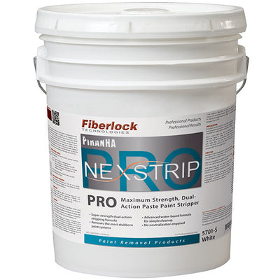 Fiberlock NexStrip PRO - Maximum Strength Dual-Action Paste Paint Stripper - 5G -5701-5