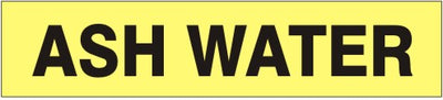 ASH WATER - PIPE MARKER