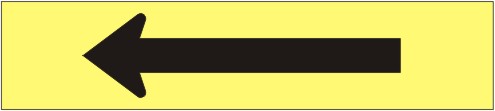 ARROW - PIPE MARKER - ARROW - PIPE MARKER, 2.25X13.5, Adhesive Vinyl
