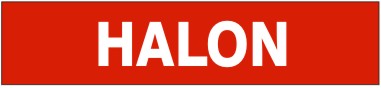 HALON - PIPE MARKER