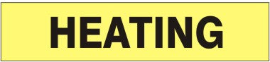 HEATING - PIPE MARKER