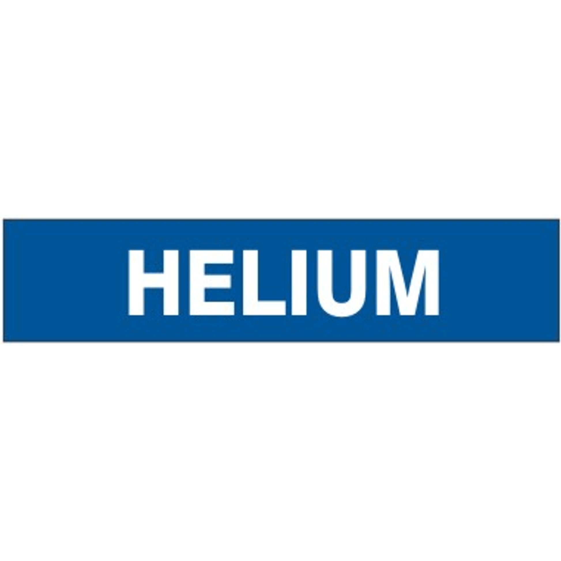 HELIUM - PIPE MARKER - HELIUM - PIPE MARKER, 1.125X8, Adhesive Vinyl 25/PK