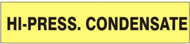 HI-PRESS. CONDENSATE - PIPE MARKER