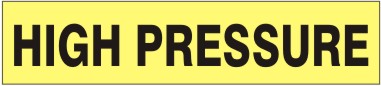 HIGH PRESSURE - PIPE MARKER