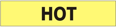 HOT - PIPE MARKER