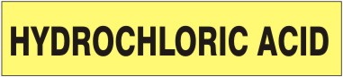 HYDROCHLORIC ACID - PIPE MARKER