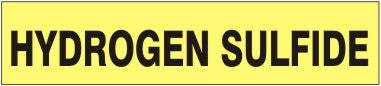 HYDROGEN SULFIDE - PIPE MARKER
