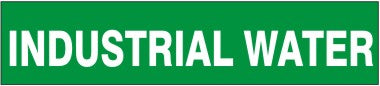 INDUSTRIAL WATER - PIPE MARKER