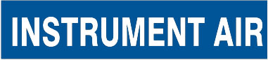 INSTRUMENT AIR - PIPE MARKER