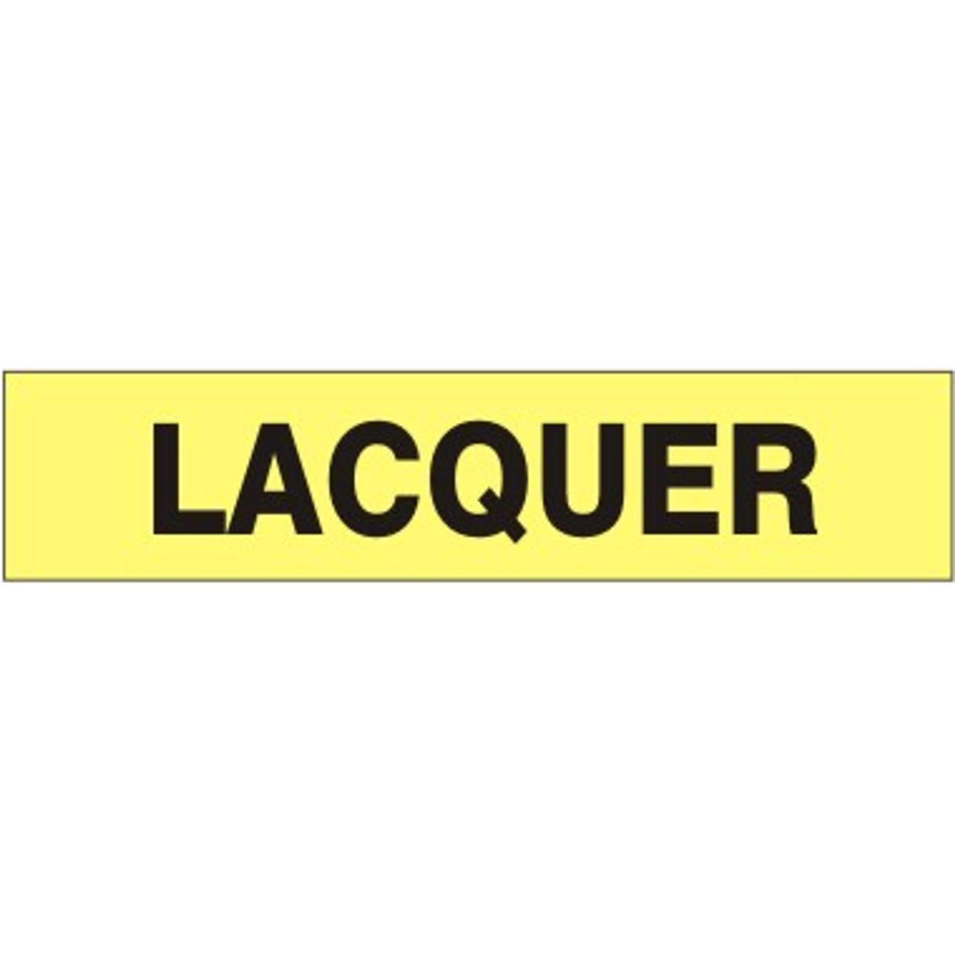 LACQUER - PIPE MARKER - LACQUER - PIPE MARKER, 1.125X8, Adhesive Vinyl 25/PK