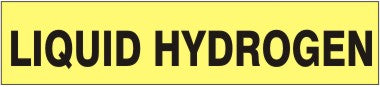 LIQUID HYDROGEN - PIPE MARKER