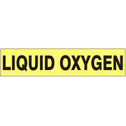 LIQUID OXYGEN - PIPE MARKER WITH ARROWS - LIQUID OXYGEN - PIPE MARKER WITH ARROWS, 2.25X13.5, Adhesive Vinyl
