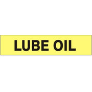 LUBE OIL - PIPE MARKER - LUBE OIL - PIPE MARKER, 3X24, Adhesive Vinyl