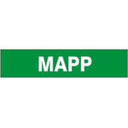 MAPP - PIPE MARKER - MAPP - PIPE MARKER, 3X24, Adhesive Vinyl