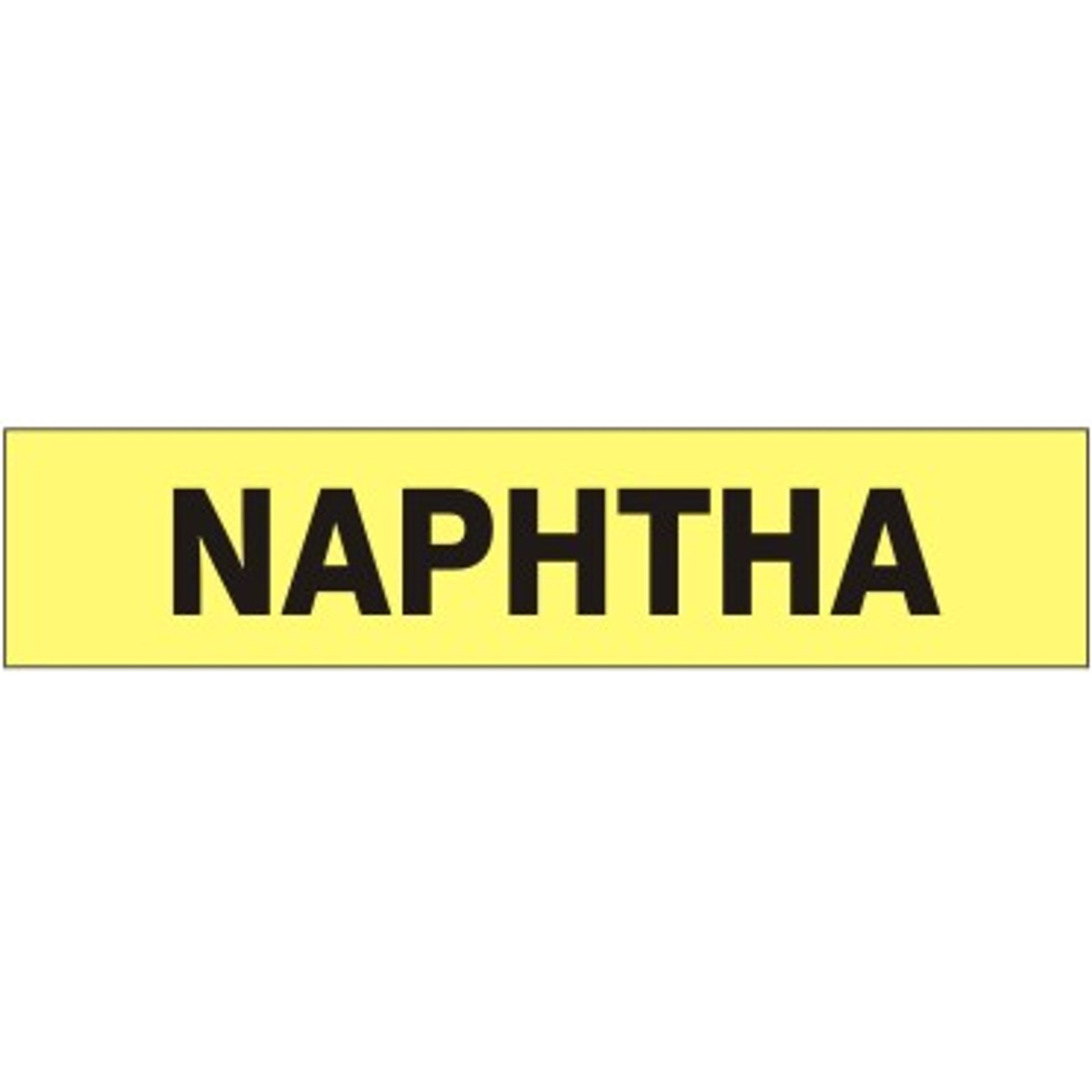 NAPHTHA - PIPE MARKER - NAPHTHA - PIPE MARKER, 3X24, Adhesive Vinyl