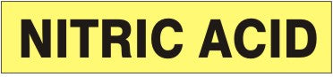 NITRIC ACID -PIPE MARKER