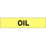 OIL - PIPE MARKER - OIL - PIPE MARKER, 3X24, Adhesive Vinyl