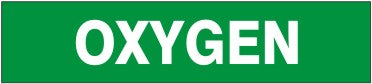 OXYGEN - PIPE MARKER