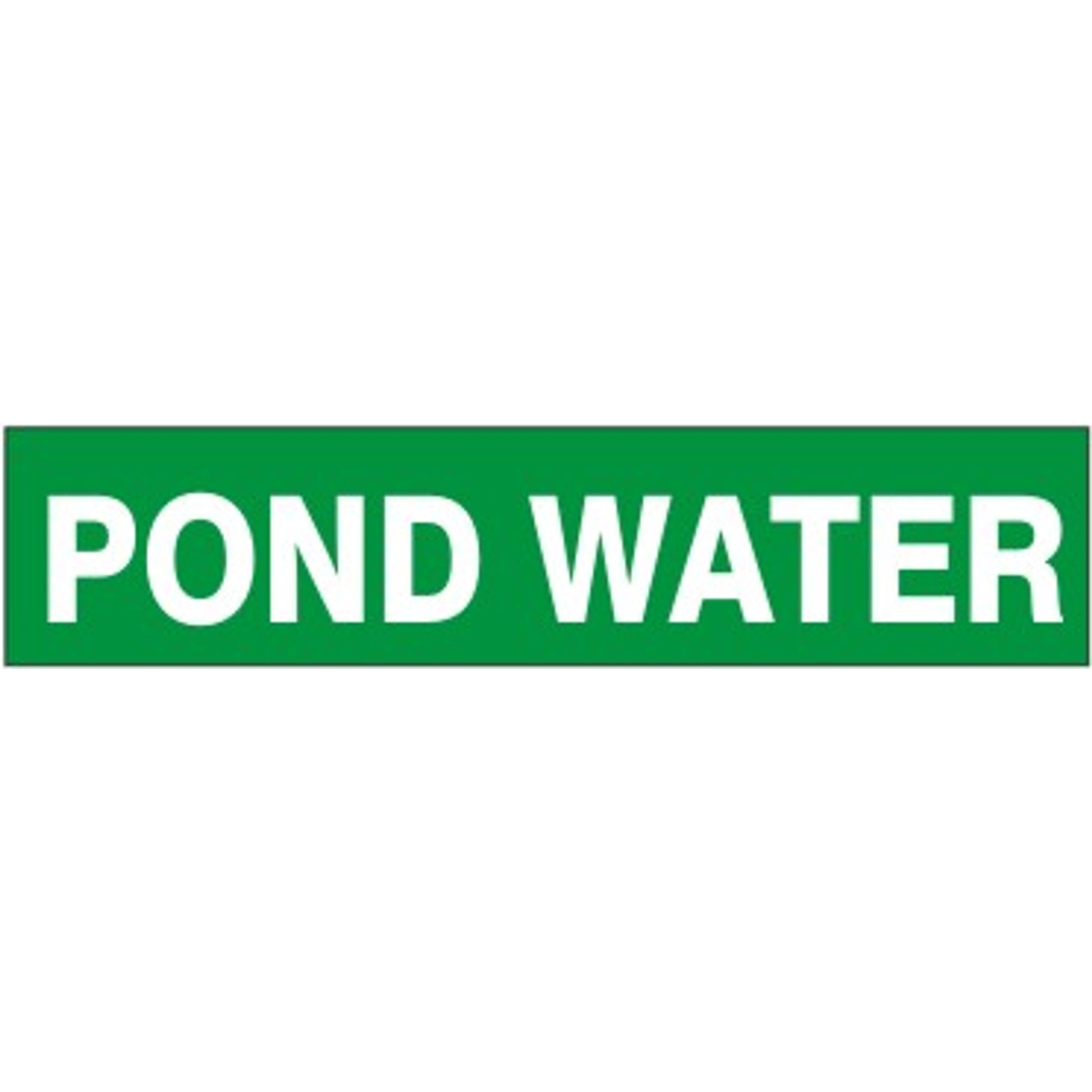 POND WATER - PIPE MARKER - POND WATER - PIPE MARKER, 3X24, Adhesive Vinyl