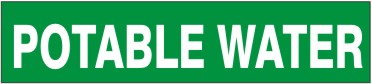 POTABLE WATER - PIPE MARKER