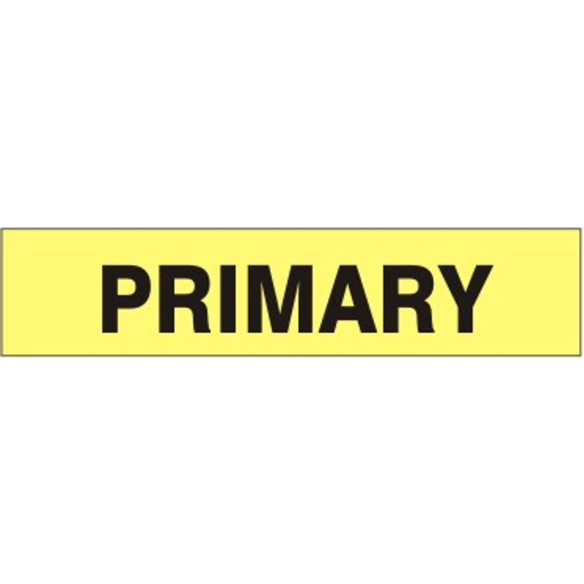 PRIMARY - PIPE MARKER - PRIMARY - PIPE MARKER, 3X24, Adhesive Vinyl