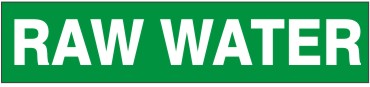 RAW WATER - PIPE MARKER