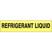 REFRIGERANT LIQUID - PIPE MARKER - REFRIGERANT LIQUID - PIPE MARKER, 3X24, Adhesive Vinyl