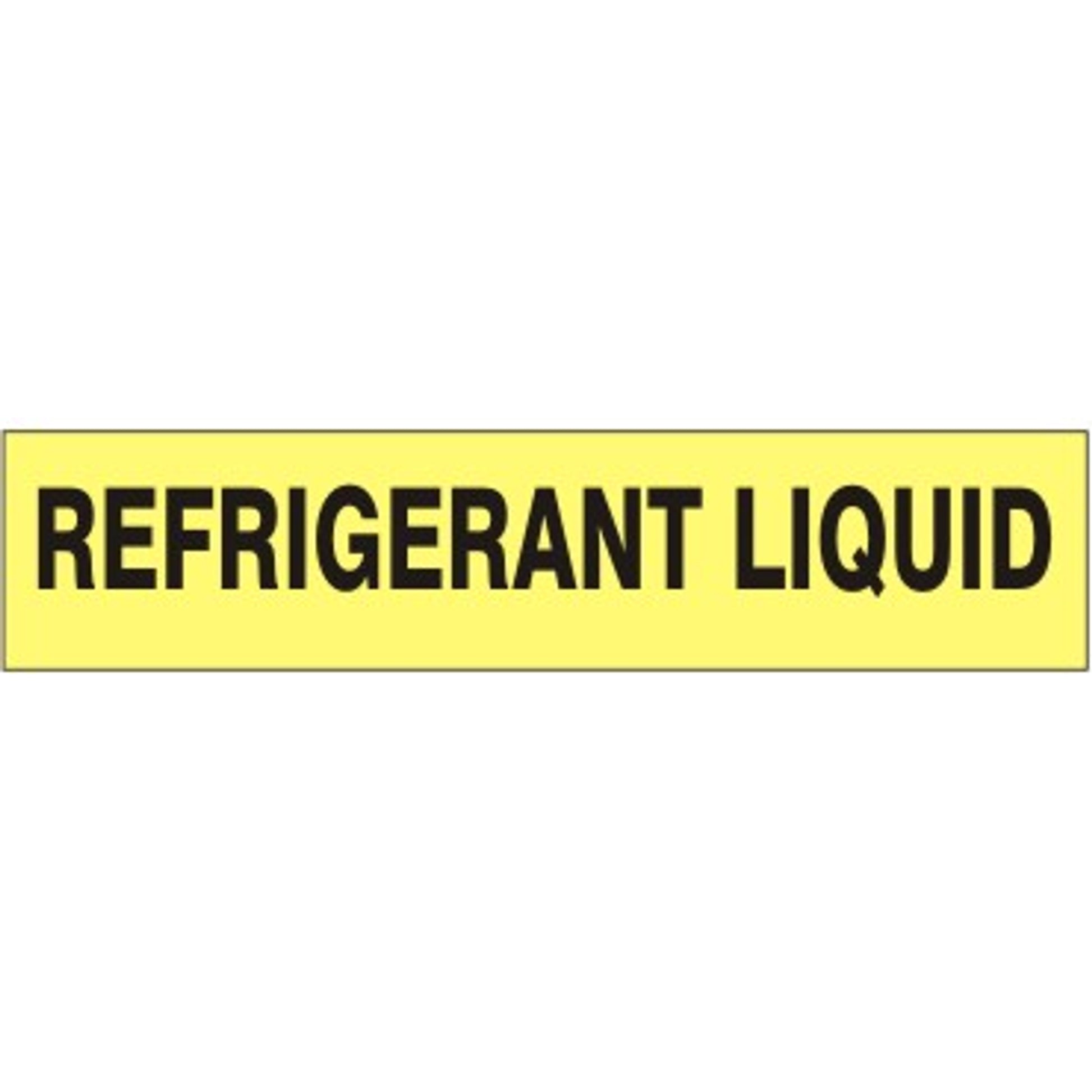 REFRIGERANT LIQUID - PIPE MARKER - REFRIGERANT LIQUID - PIPE MARKER, 3X24, Adhesive Vinyl