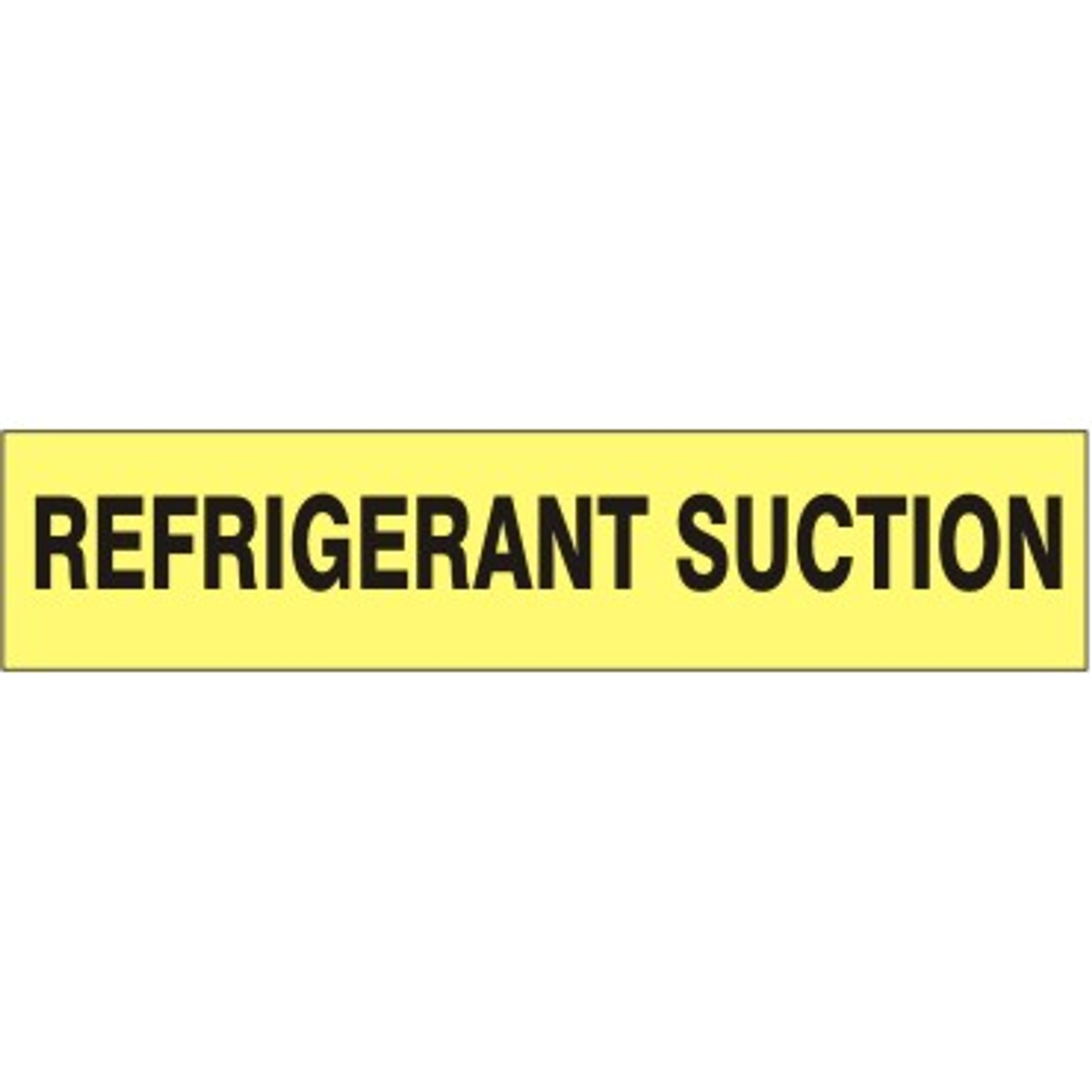 REFRIGERANT SUCTION - PIPE MARKER - REFRIGERANT SUCTION - PIPE MARKER, 3X24, Adhesive Vinyl