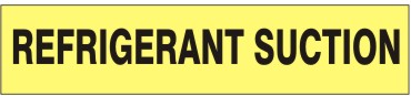 REFRIGERANT SUCTION - PIPE MARKER
