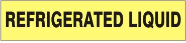 REFRIGERATED LIQUID - PIPE MARKER