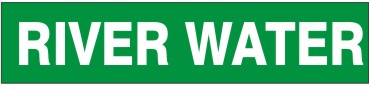 RIVER WATER - PIPE MARKER