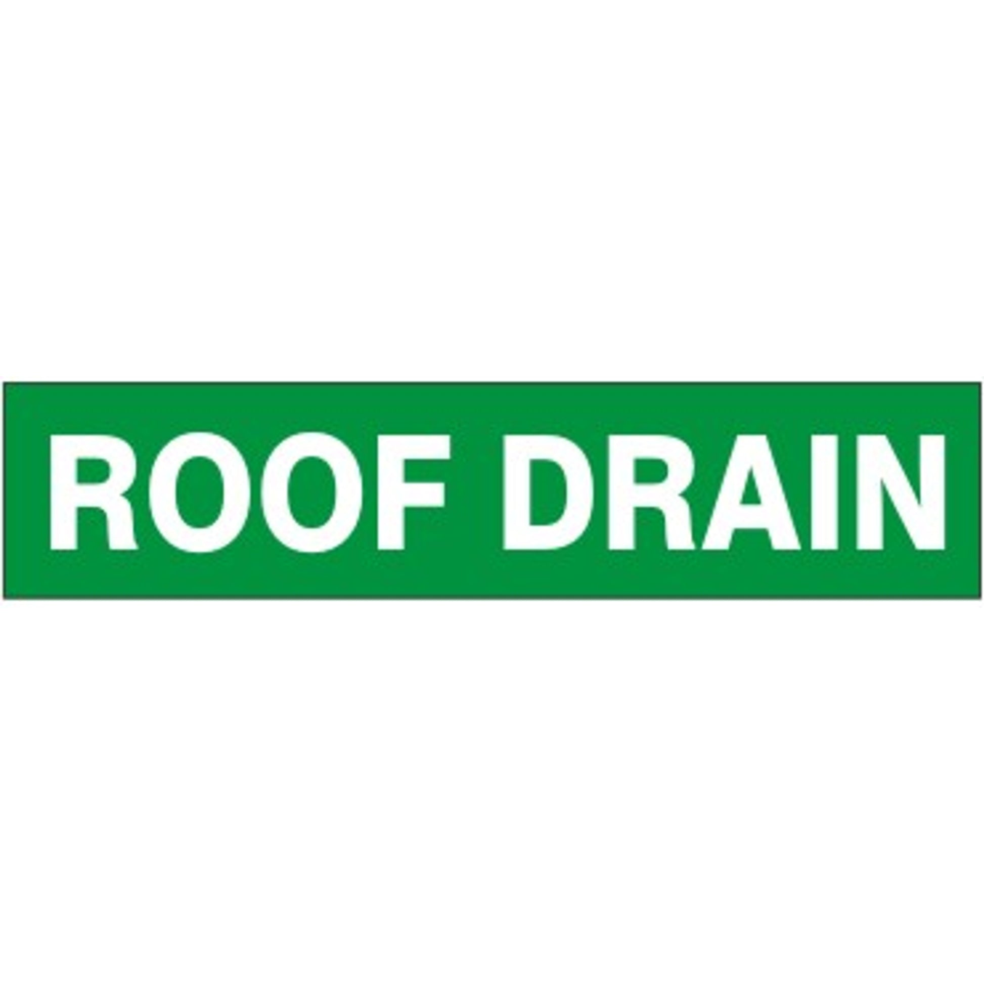 ROOF DRAIN - PIPE MARKER - ROOF DRAIN - PIPE MARKER, 3X24, Adhesive Vinyl