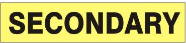 SECONDARY - PIPE MARKER