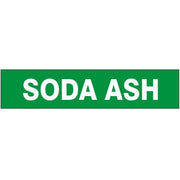 SODA ASH - PIPE MARKER - SODA ASH - PIPE MARKER, 3X24, Adhesive Vinyl