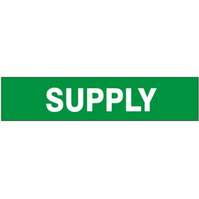SUPPLY - PIPE MARKER - SUPPLY - PIPE MARKER, 3X24, Adhesive Vinyl