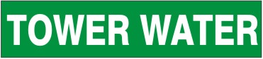 TOWER WATER - PIPE MARKER