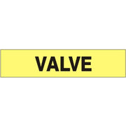 VALVE - PIPE MARKER - VALVE - PIPE MARKER, 3X24, Adhesive Vinyl